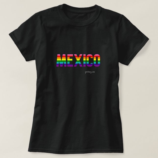 Mexiko Pride Hoodie | Rainbow Flagga W. T Shirt (Design framsida)