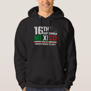 Mexiko Pride Independence day 2022 Mexikanska Flag Hoodie