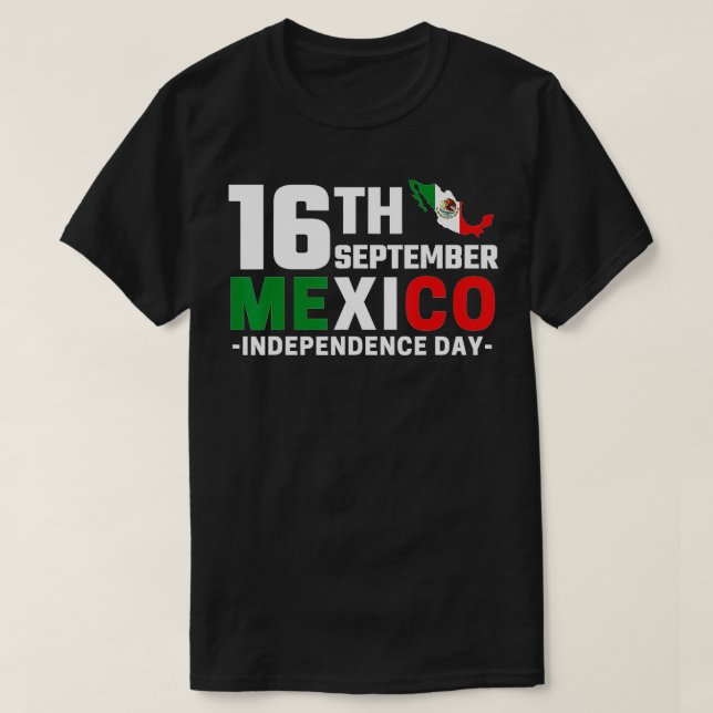 Mexiko Pride Independence day 2022 Mexikanska Flag T Shirt (Design framsida)