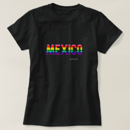 Mexiko Pride T-Shirt | Rainbow Flagga W.