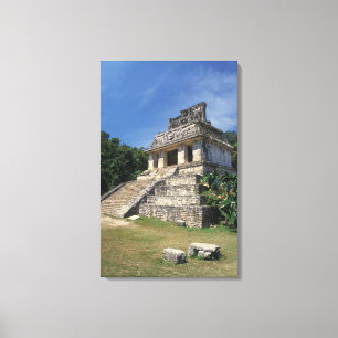 Mexiko, provinsen Chiapas, Palenque. Tempel av Canvastryck