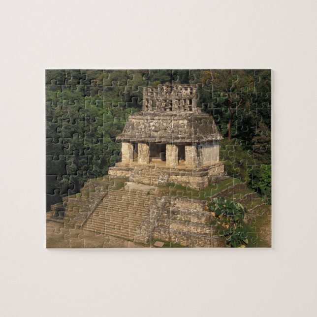 Mexiko, provinsen Chiapas, Palenque, Temple of Pussel (Horisontell)
