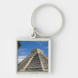 Mexiko, Quintana Roo, nära Cancun, Chichen 5 Fyrkantig Silverfärgad Nyckelring