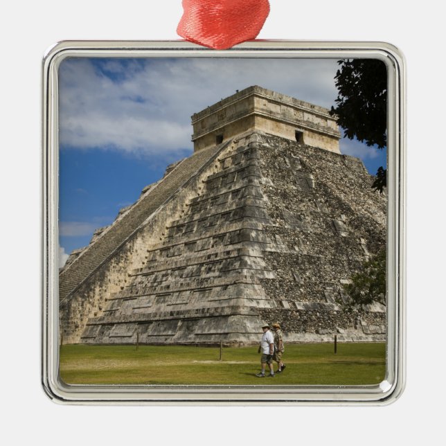 Mexiko, Quintana Roo, nära Cancun, Chichen 6 Julgransprydnad Metall (Framsidan)