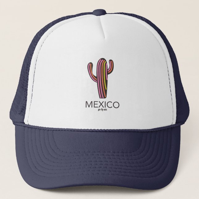 Mexiko "res med flyg" T-Shirt Keps (Framsida)