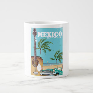 Mexiko - resa med reseaffisch i Flygplan Jumbo Mugg