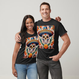Mexiko | Resa Vintage Retro Candy Skull T Shirt