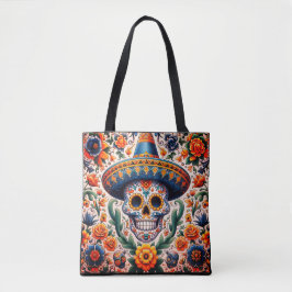 Mexiko | Resa Vintage Retro Sugar Skull Tygkasse