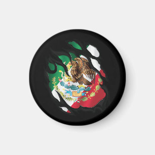 Mexiko Rippad Flagga Magnet
