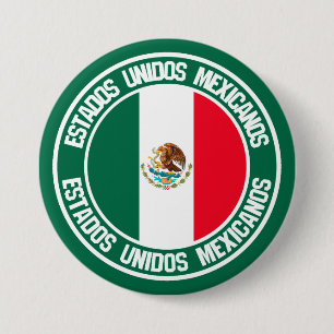 Mexiko Round Emblem Knapp