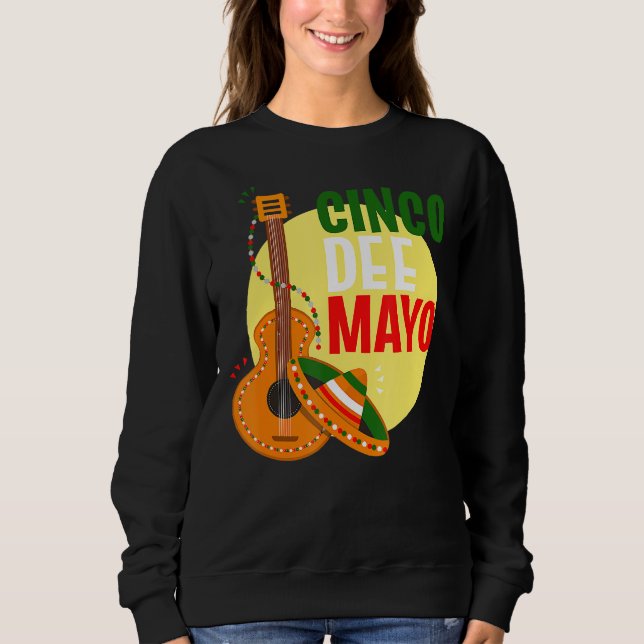 Mexiko S Independence De Mayo Cinco Lycklig Mexiko T Shirt (Framsida)