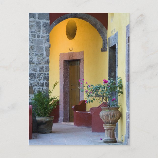 Mexiko, San Miguel de Allende, Archway entrance Vykort (Framsida)