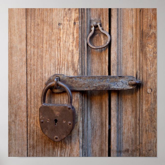 Mexiko, San Miguel De Allende. Detaljer om en dörr Poster (Framsidan)