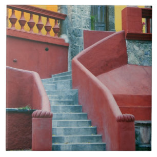 Mexiko, San Miguel de Allende, Färgglatt Kakelplatta
