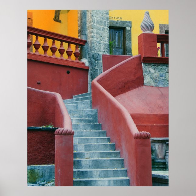 Mexiko, San Miguel de Allende, Färgrik Poster (Framsidan)