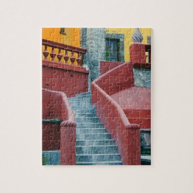Mexiko, San Miguel de Allende, Färgrik Pussel (Vertikal)