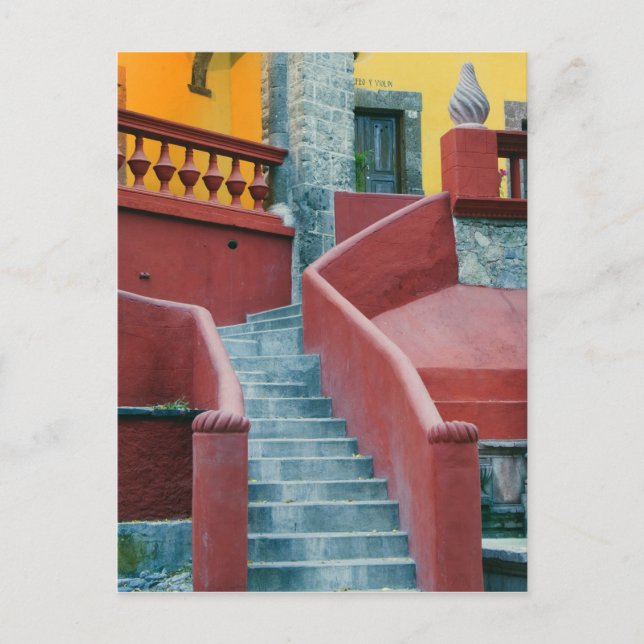 Mexiko, San Miguel de Allende, Färgrik Vykort (Framsida)