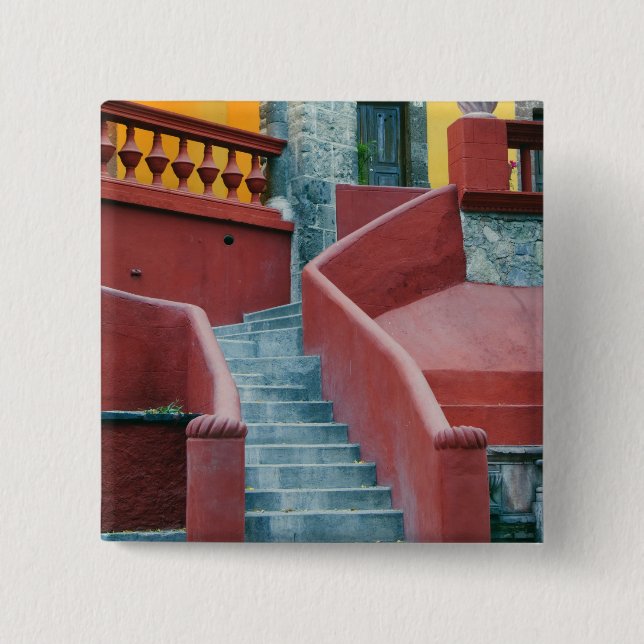 Mexiko, San Miguel de Allende, färgstark Knapp (Framsida)