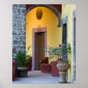 Mexiko, San Miguel de Allende, inträdet till arki Poster