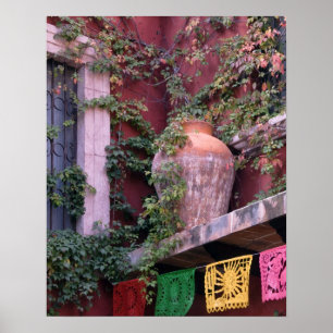 Mexiko, San Miguel de Allende, Ivy, lerpott, Poster