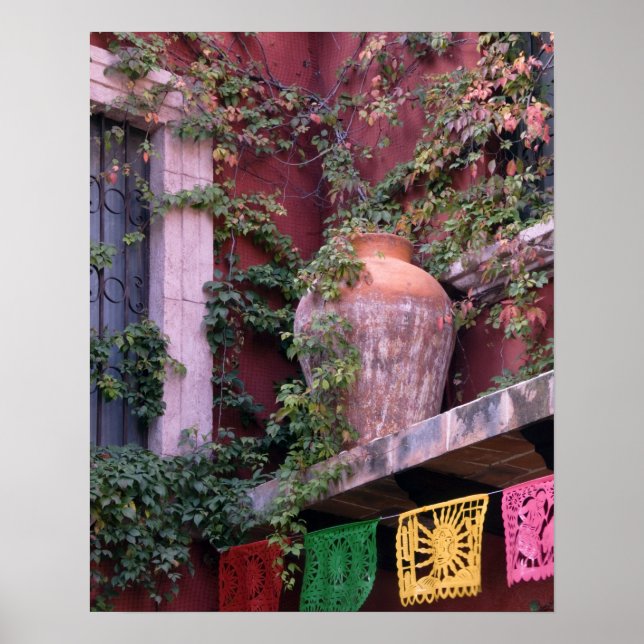 Mexiko, San Miguel de Allende, Ivy, lerpott, Poster (Framsidan)