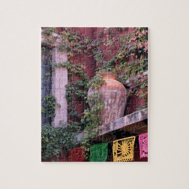 Mexiko, San Miguel de Allende, Ivy, lerpott. Pussel (Vertikal)
