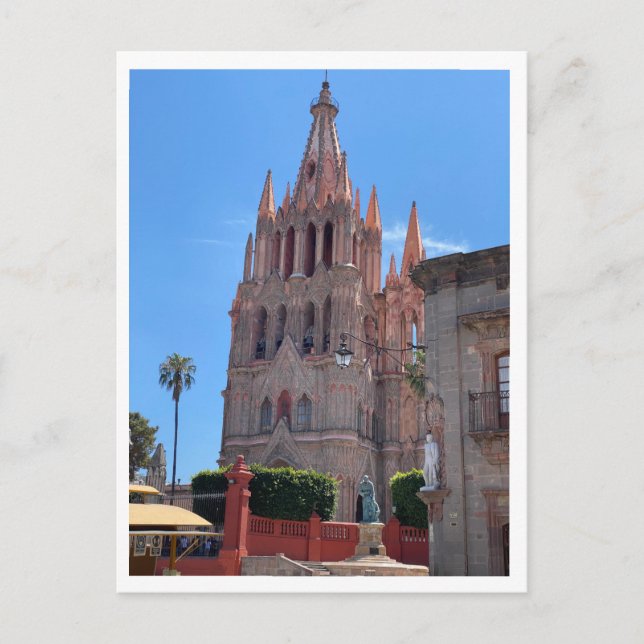 Mexiko, San Miguel de Allende Parroquia Cathderal Vykort (Framsida)