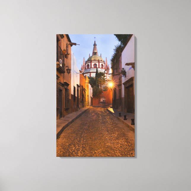 Mexiko, San Miguel de Allende. Tidig morgon Canvastryck (Framsida)