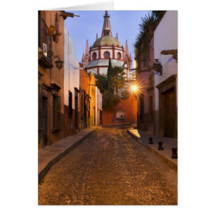 Mexiko, San Miguel de Allende. Tidig morgon Hälsningskort