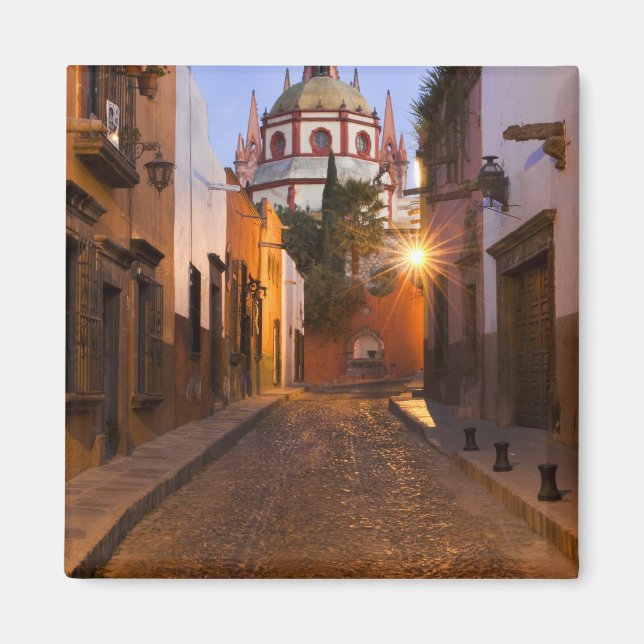 Mexiko, San Miguel de Allende. Tidig morgon Magnet (Framsidan)