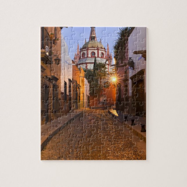 Mexiko, San Miguel de Allende. Tidig morgon Pussel (Vertikal)