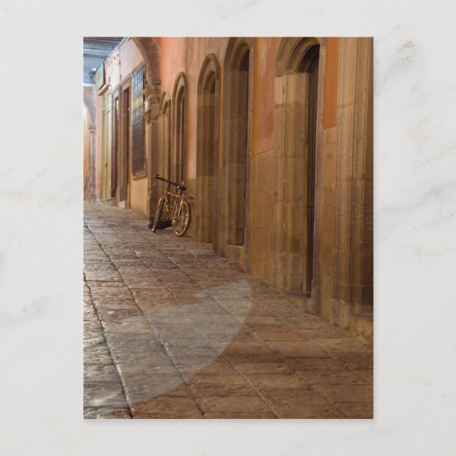 Mexiko, San Miguel de Allende, Trottoar med Vykort (Framsida)