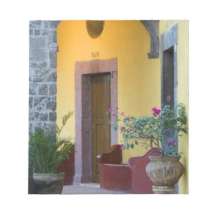 Mexiko, San Miguel de Allende, valvformad ingång Anteckningsblock