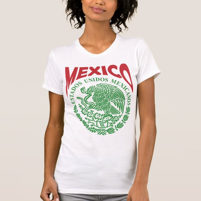 Mexiko Semester Tröja Trendig Latina Playera (Framsida)