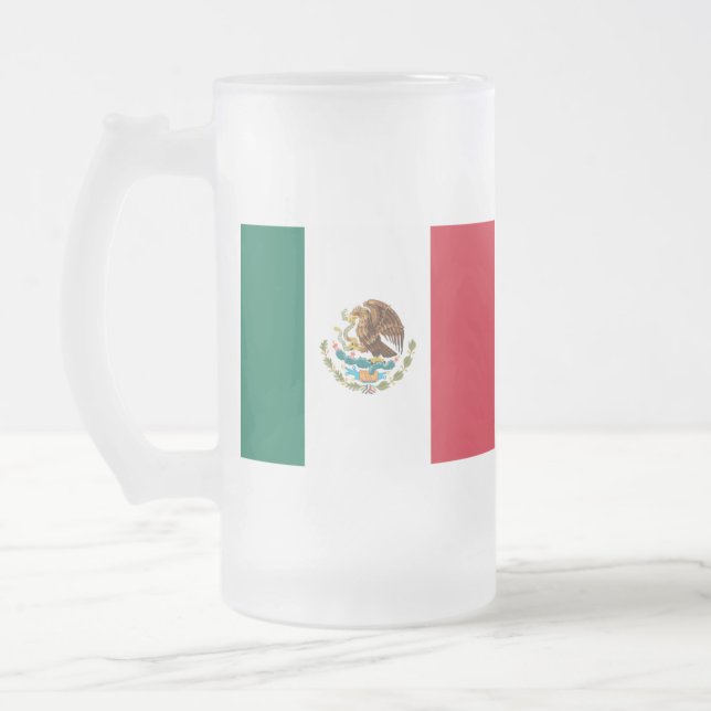 MEXIKO SHOTGLAS FROSTAT ÖLGLAS (Vänster)