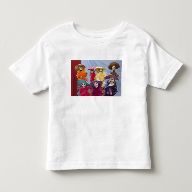 Mexiko. Skeletala katriner, figurer som firar T-shirt (Framsida)