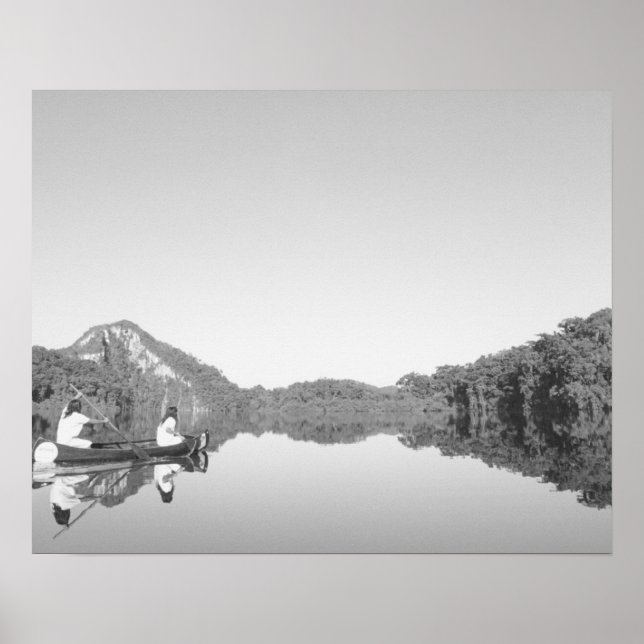 Mexiko, skogsvaktare med sin son, CONANP-parkpatru Poster (Framsidan)