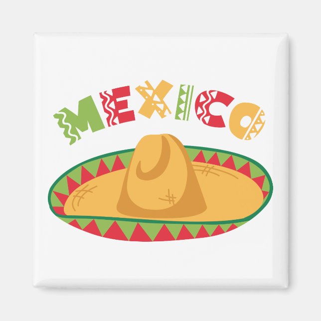 Mexiko Sombrero Magnet (Framsidan)