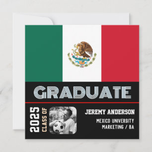 Mexiko Studenten-inbjudan, foto, Mexikanska Flagga Inbjudningar