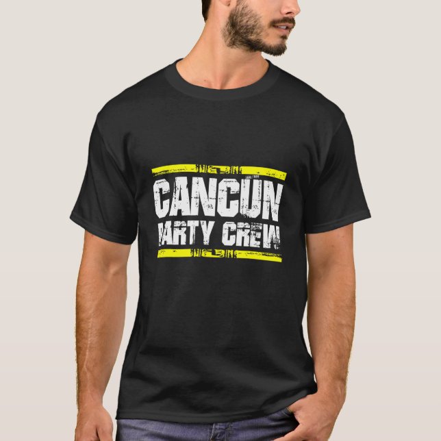 Mexiko-teamet för besättningen i Cancun Party T Shirt (Framsida)