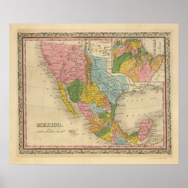 Mexiko, Texas Poster (Framsidan)