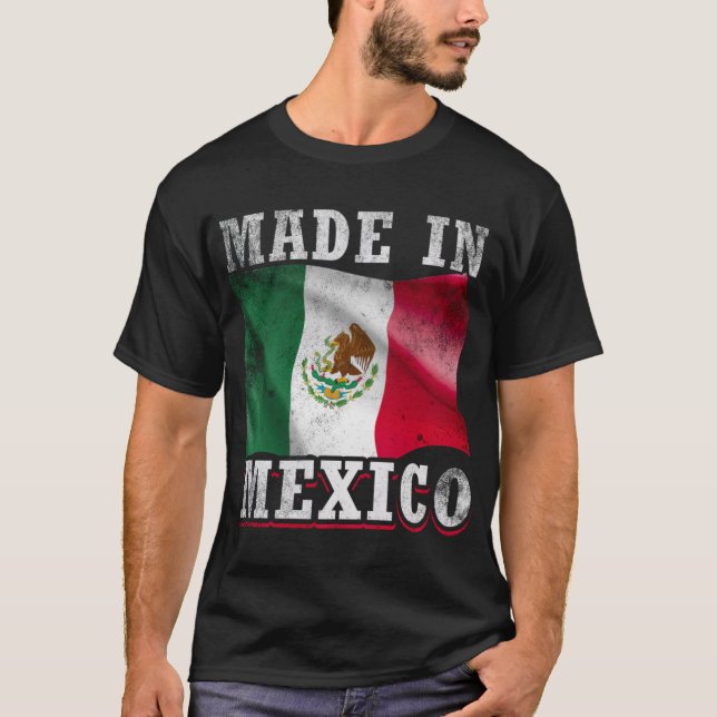 Mexiko Tillverkad i Mexiko T Shirt (Framsida)