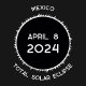 Mexiko totalt Solar Eclipse 2024 T Shirt (Mexico April 8 2024 Total Solar Eclipse keepsake t-shirt close up)