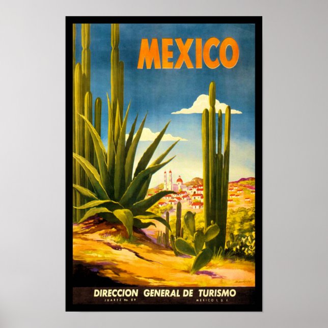 Mexiko Travel Poster (Framsidan)