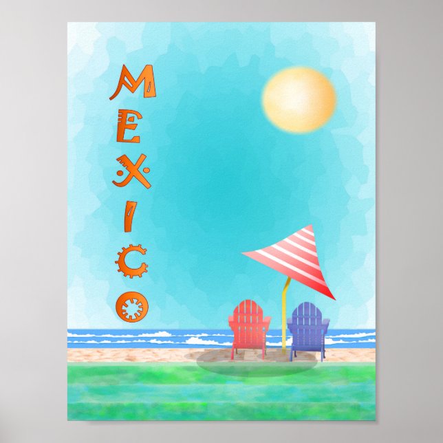 Mexiko Travel Poster (Framsidan)