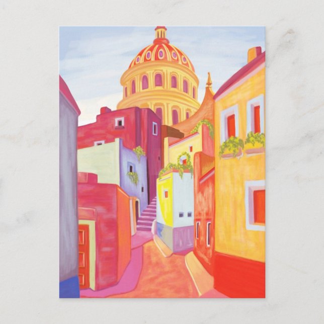 Mexiko Travel Poster Vykort (Framsida)