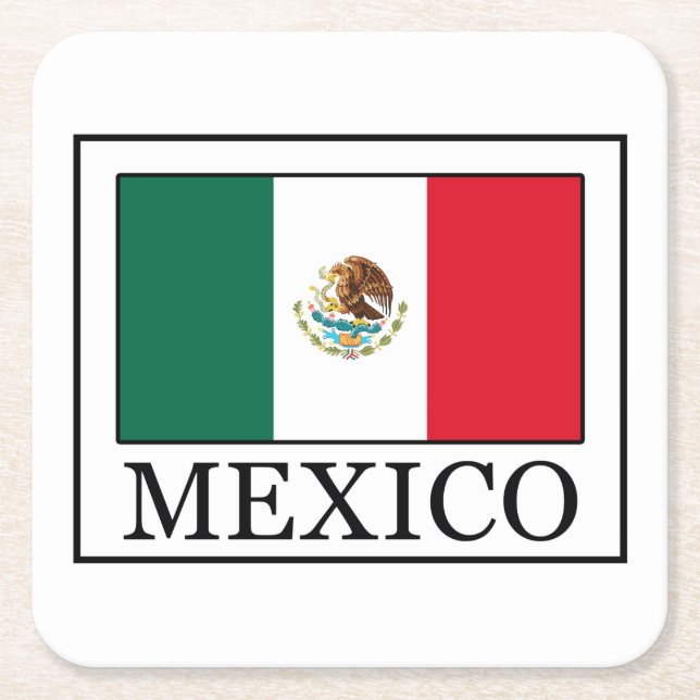 Mexiko Underlägg Papper Kvadrat (Framsidan)