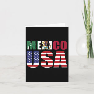 Mexiko USA:s Flagga Patriot Mexikanska Flagga Amer Kort