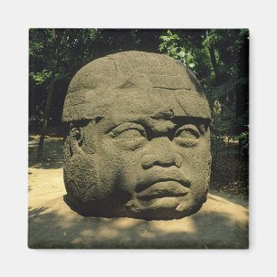 Mexiko, Villahermosa, jättestor Olmekhuvud, La Ven Magnet