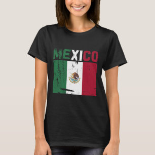 Mexiko Vintage Mexikanska Flagga Pride Hat T Shirt